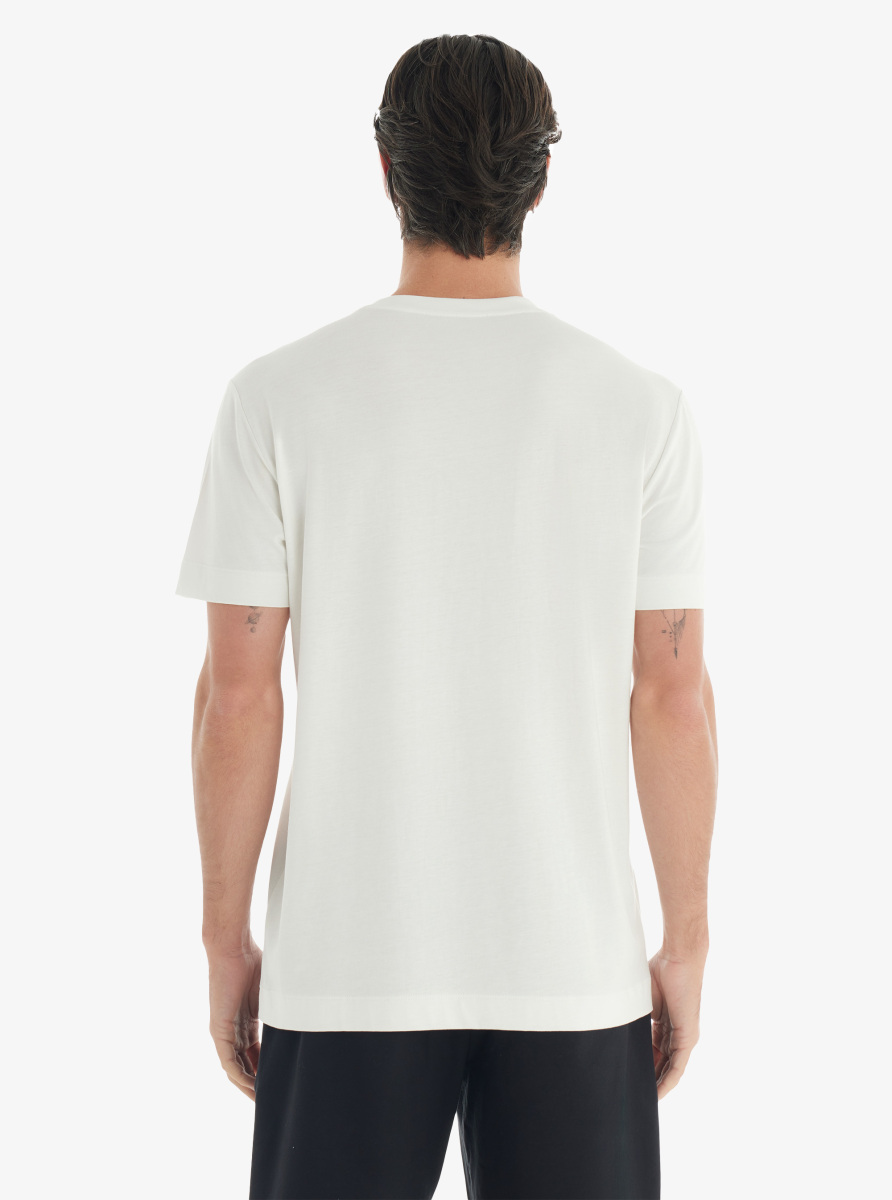 Erkek T-Shirt 40732 - Krem - 3