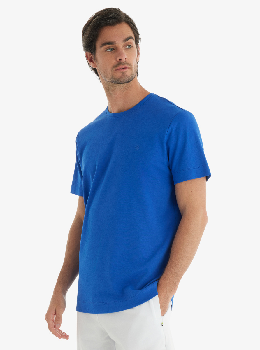 Erkek T-Shirt 40741 - Saks - 1