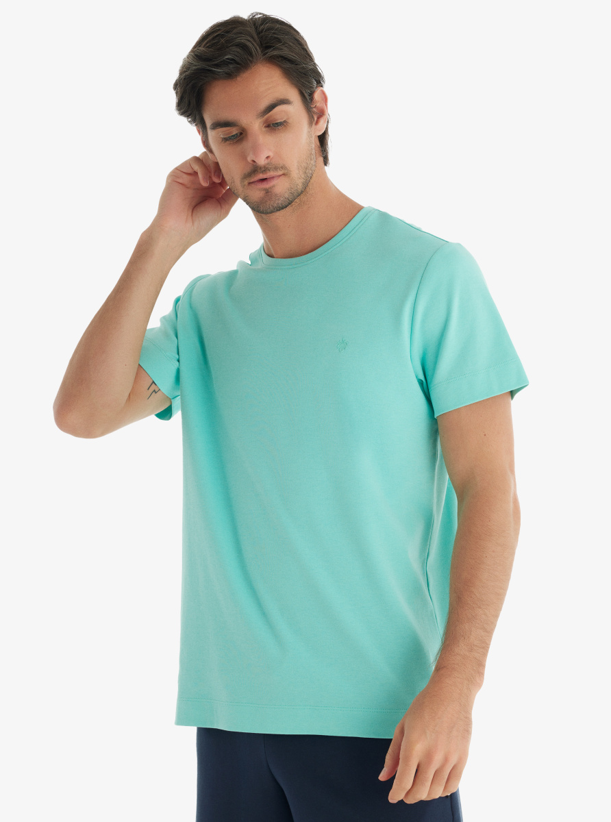 Erkek T-Shirt 40741 - Turkuaz - 1