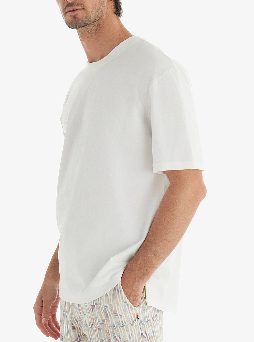 Erkek T-Shirt 40744 - Beyaz - 2