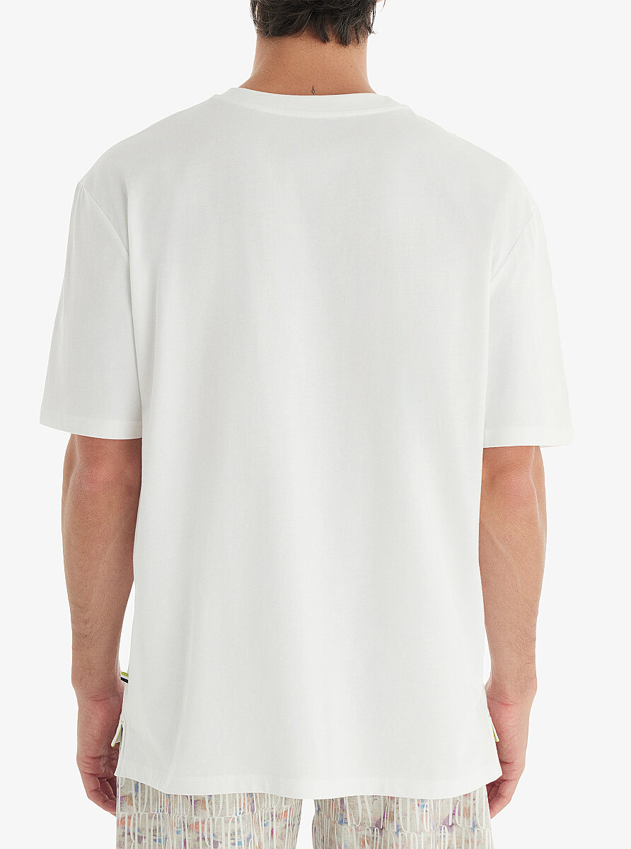 Erkek T-Shirt 40744 - Beyaz - 3