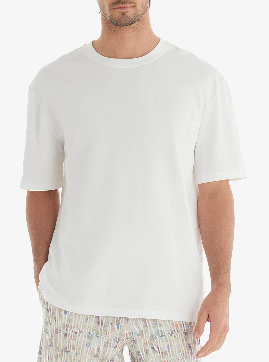 Erkek T-Shirt 40744 - Beyaz