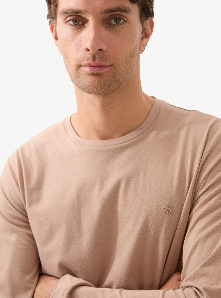 Erkek T-Shirt 40815 - Kahverengi - 3