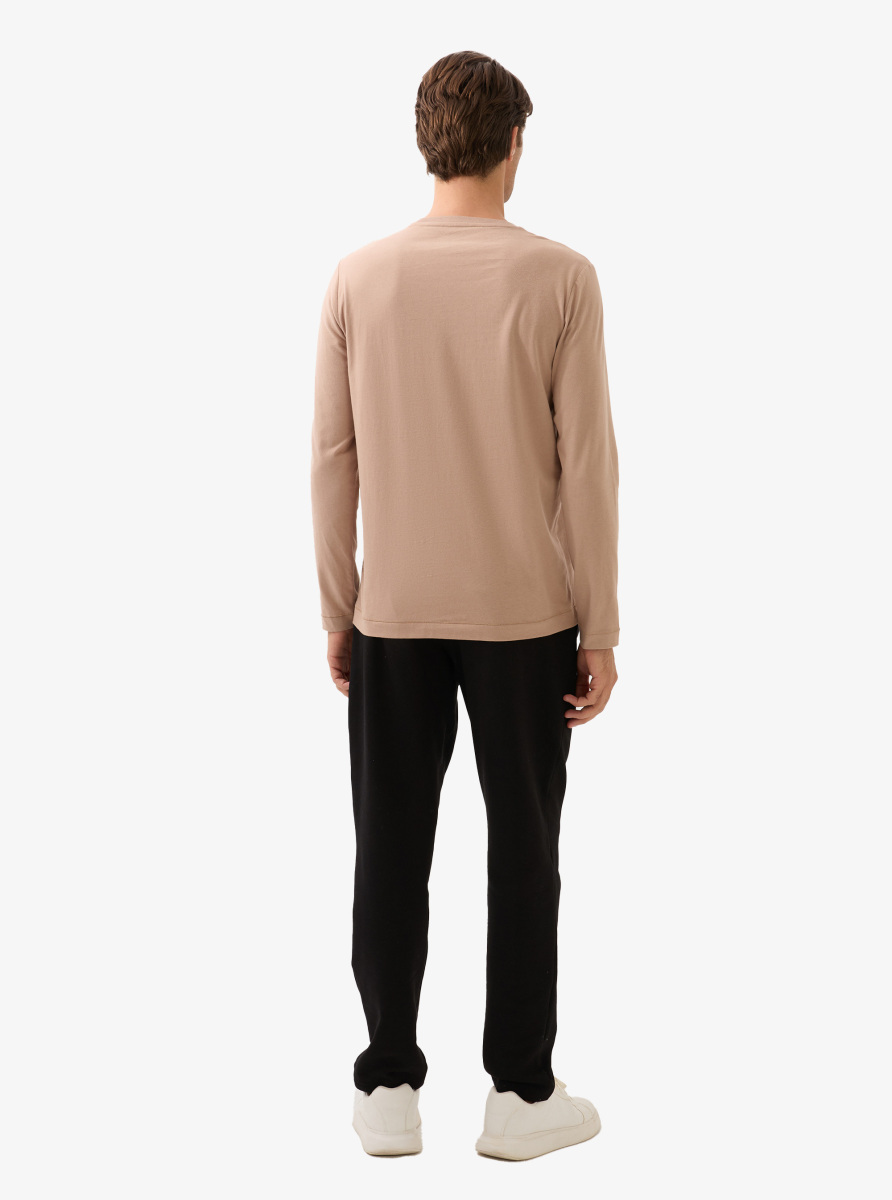Erkek T-Shirt 40815 - Kahverengi - 5