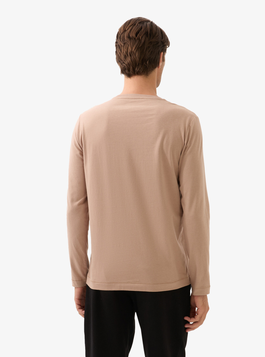 Erkek T-Shirt 40815 - Kahverengi - 2