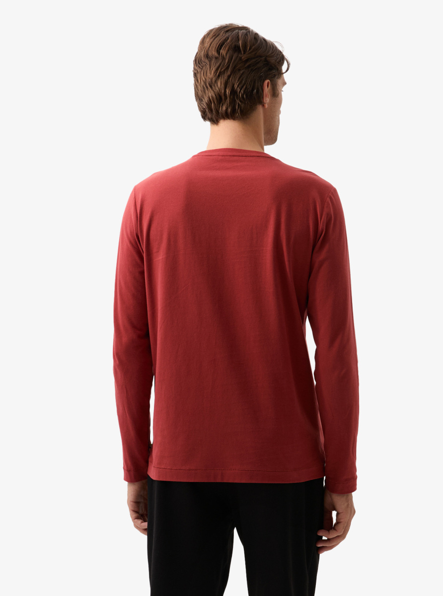 Erkek T-Shirt 40815 - Mürdüm - 2