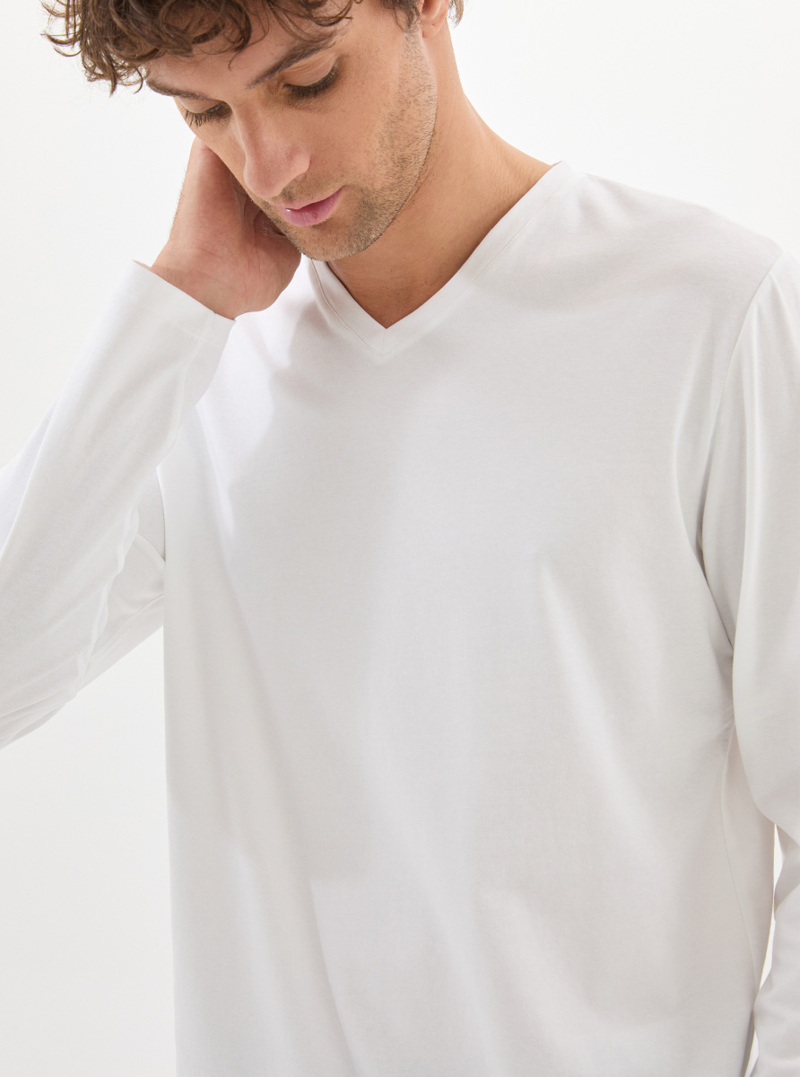 Erkek T-Shirt 40816 - Beyaz - 3