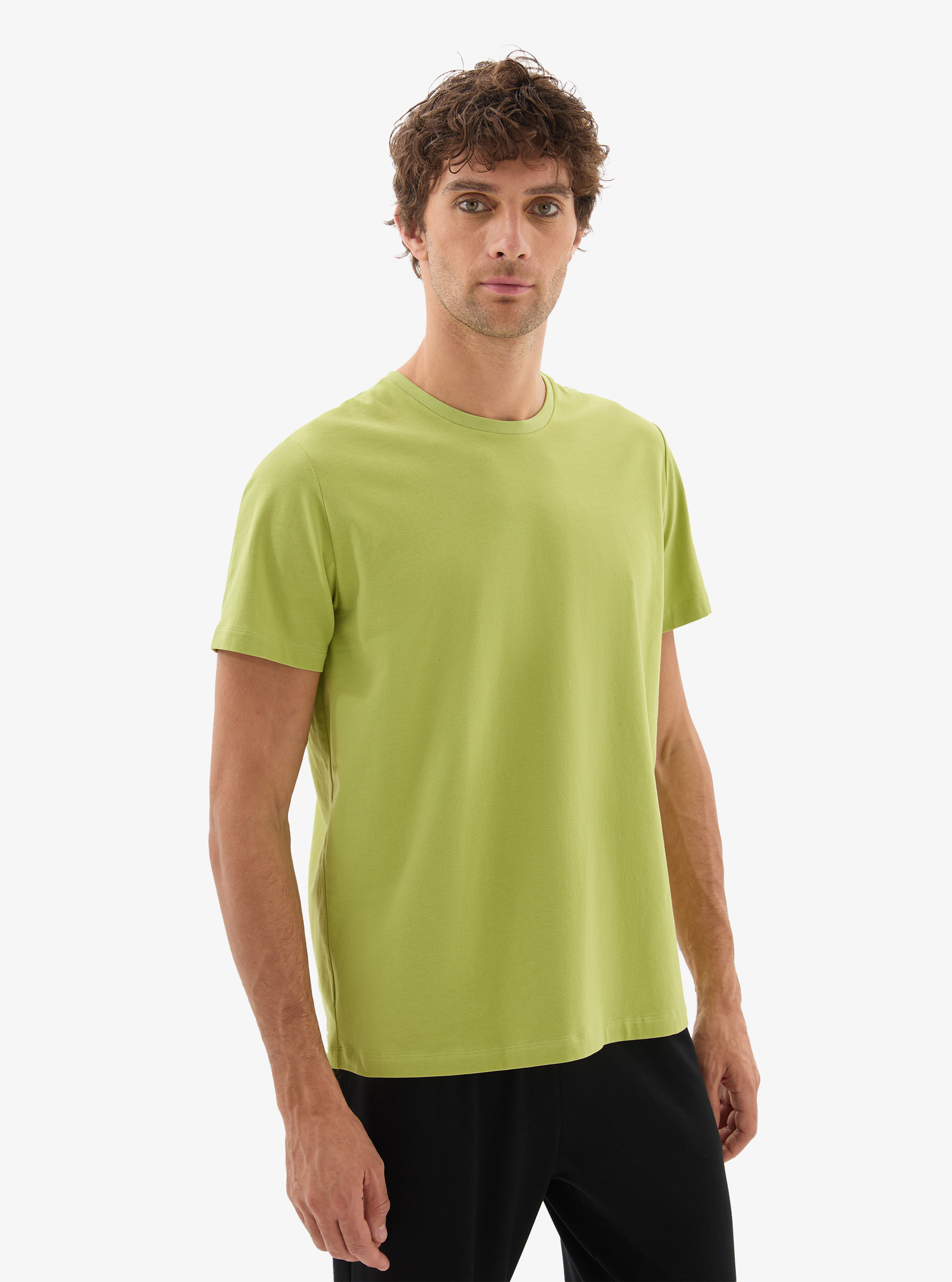 Erkek T-Shirt 40817 - Yeşil