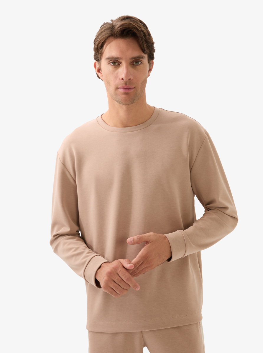 Erkek T-Shirt 40826 - Kahverengi - 1