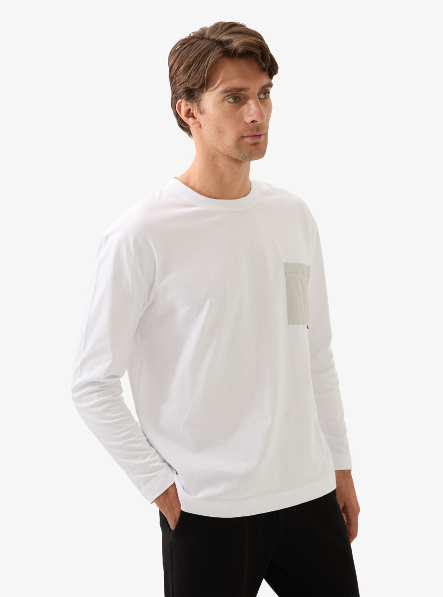 Erkek T-Shirt 40841 - Beyaz - 1
