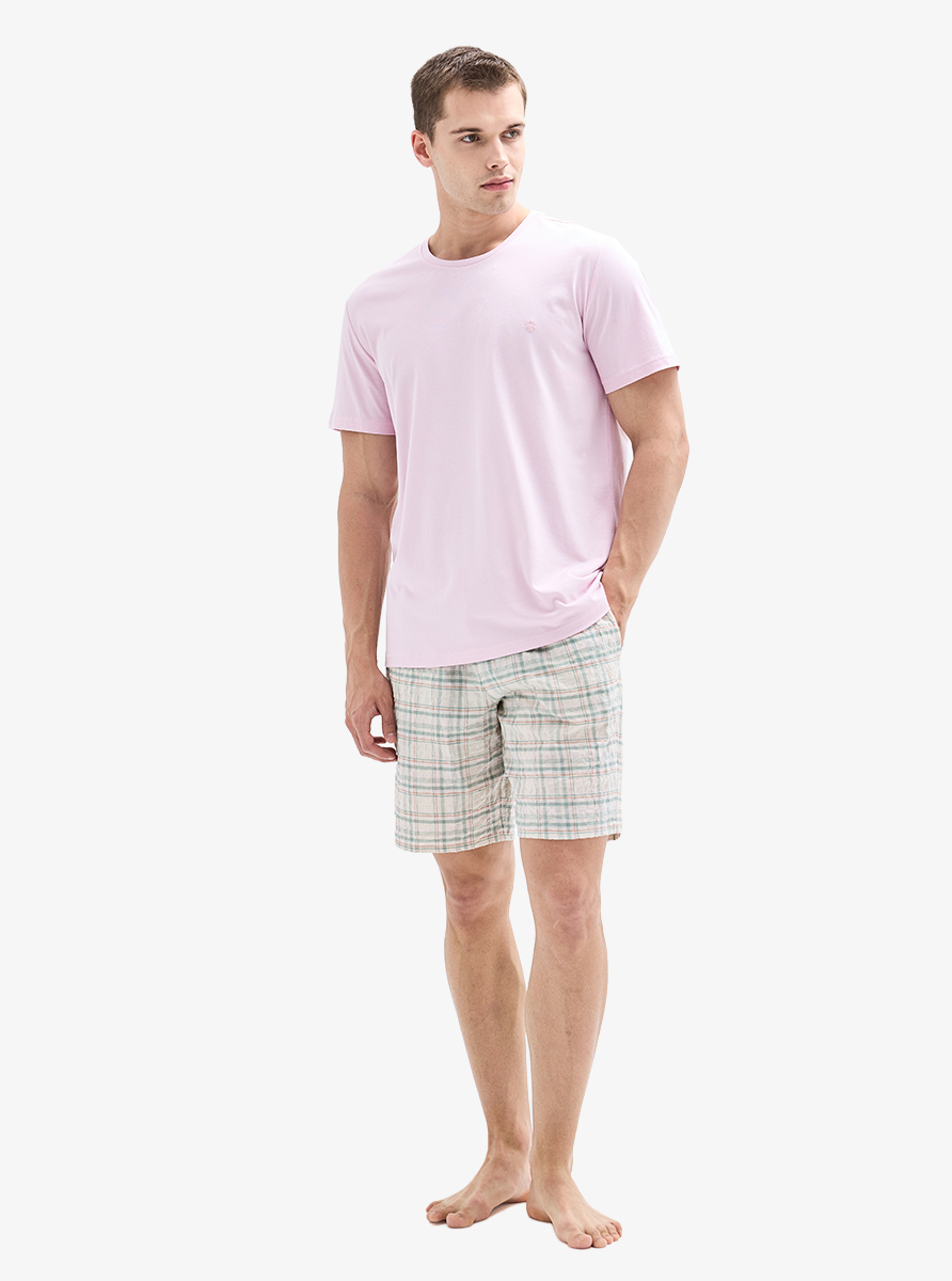 Erkek T-Shirt 40890 - Pembe - 4