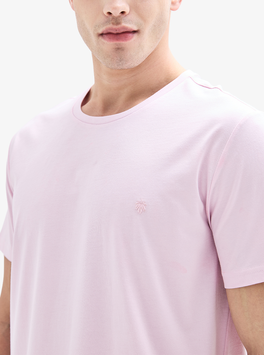 Erkek T-Shirt 40890 - Pembe - 3