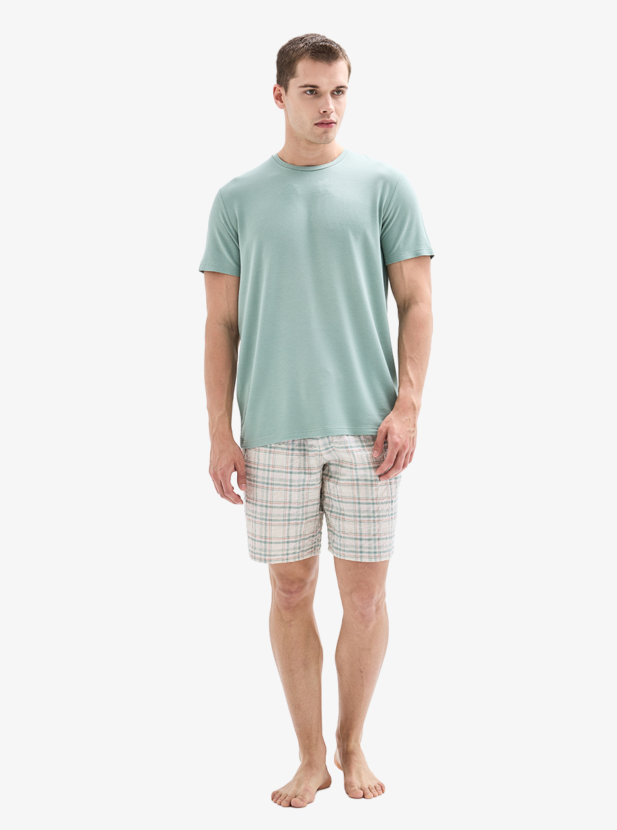 Erkek T-Shirt 40890 - Yeşil - 4