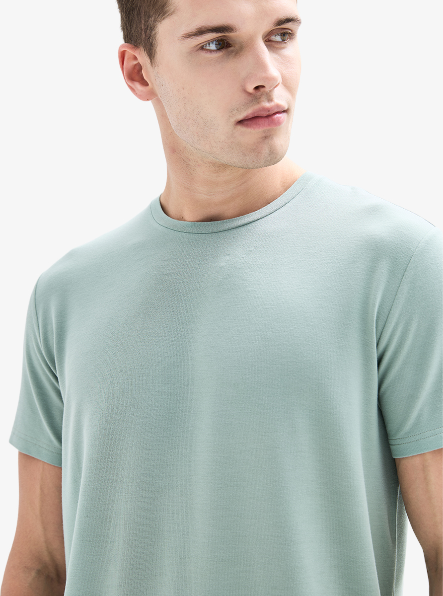 Erkek T-Shirt 40890 - Yeşil - 3