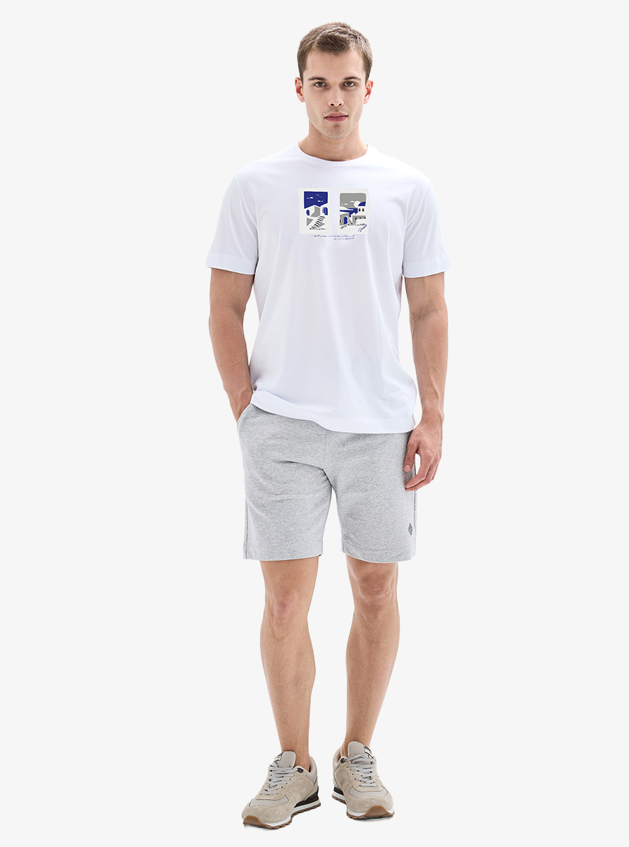 Erkek T-Shirt 40914 - Beyaz - 5