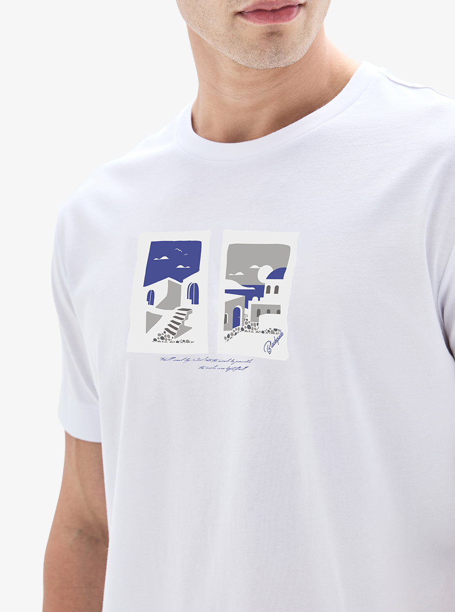 Erkek T-Shirt 40914 - Beyaz - 4