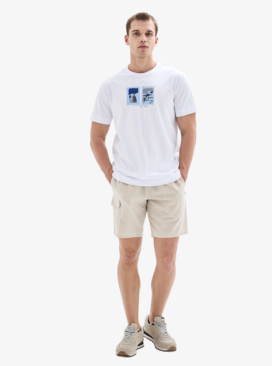 Erkek T-Shirt 40914 - Beyaz - 1