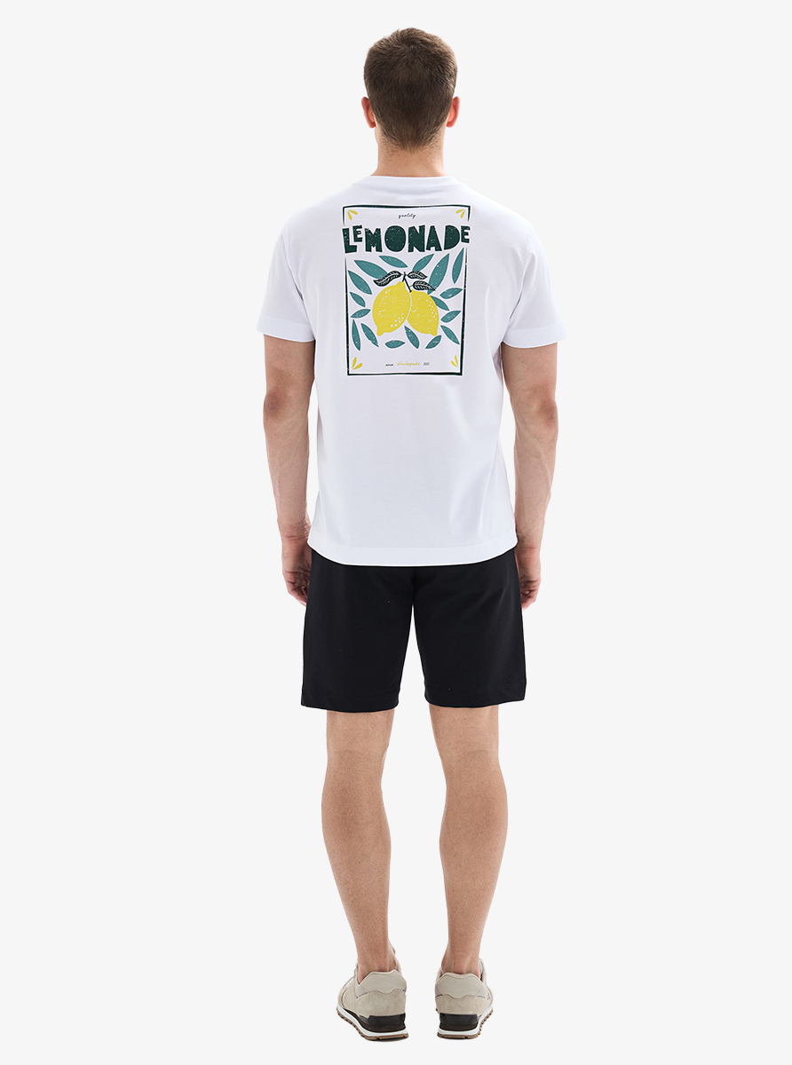 Erkek T-Shirt 40915 - Beyaz - 5