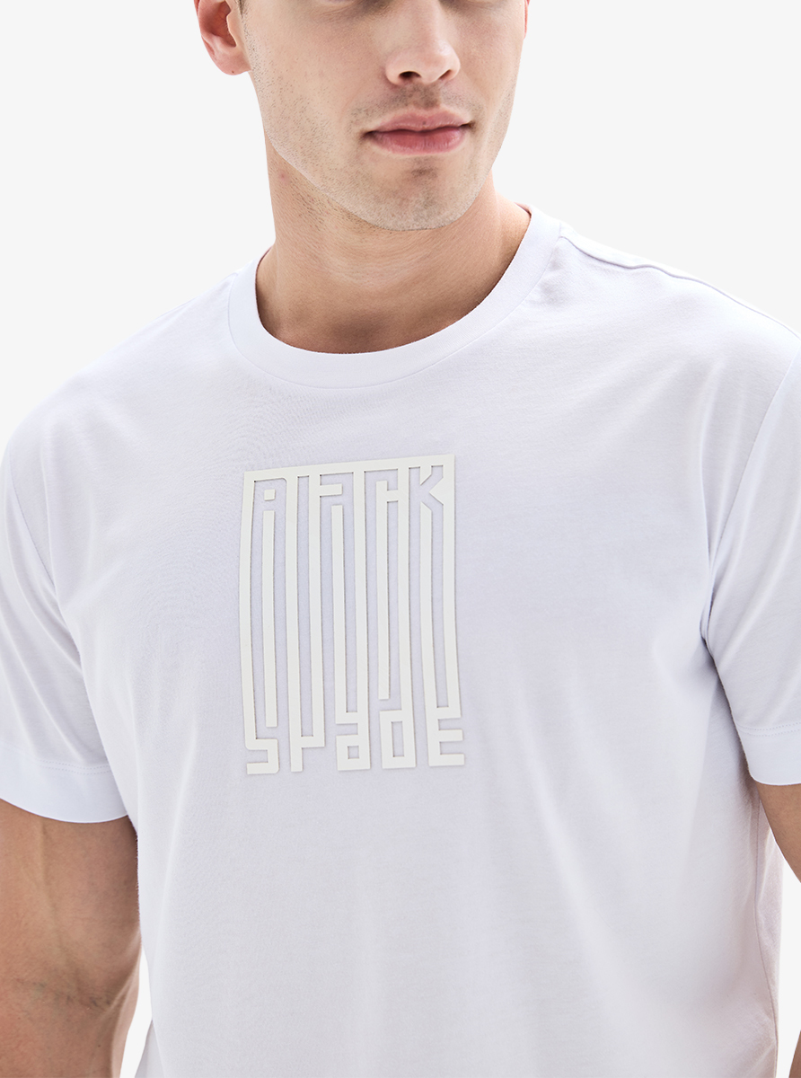 Erkek T-Shirt 40705 - Beyaz - 3