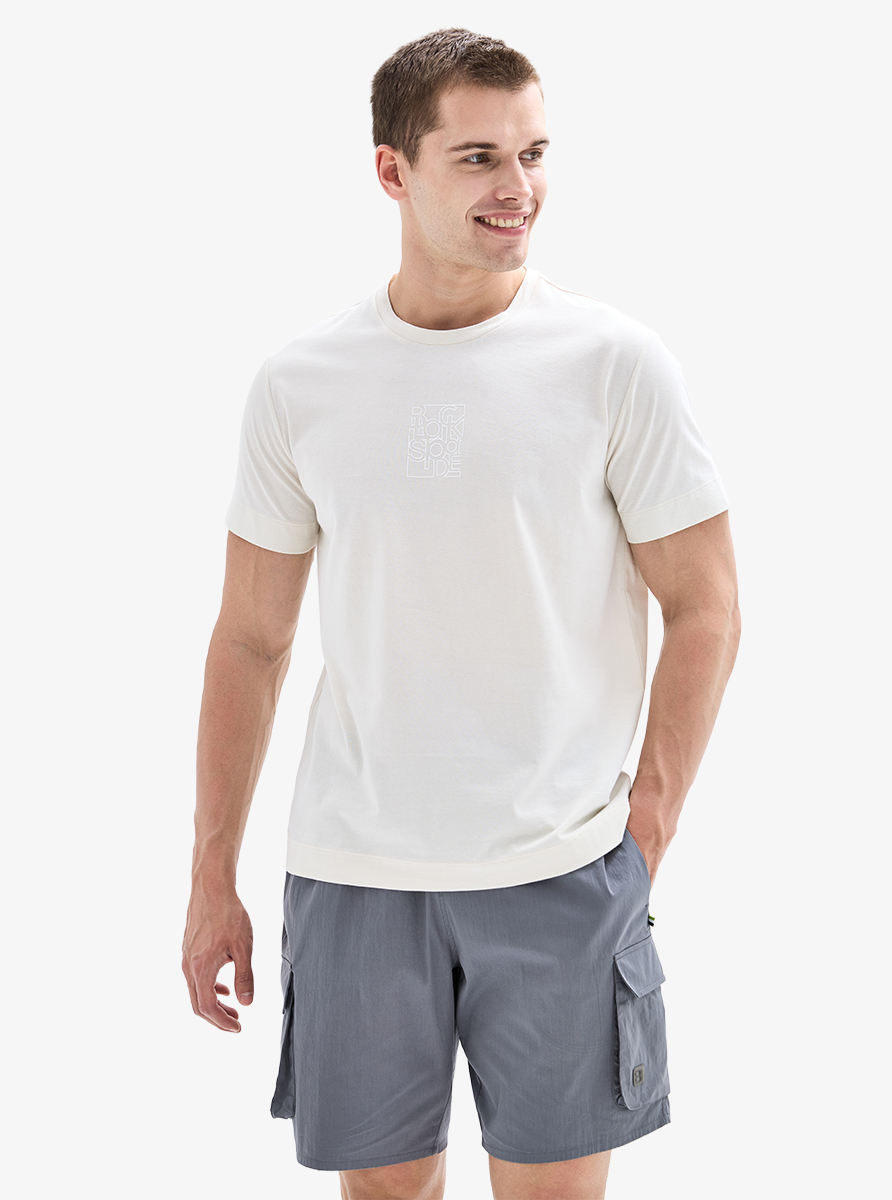 Erkek T-Shirt 40920 - Beyaz - Blackspade