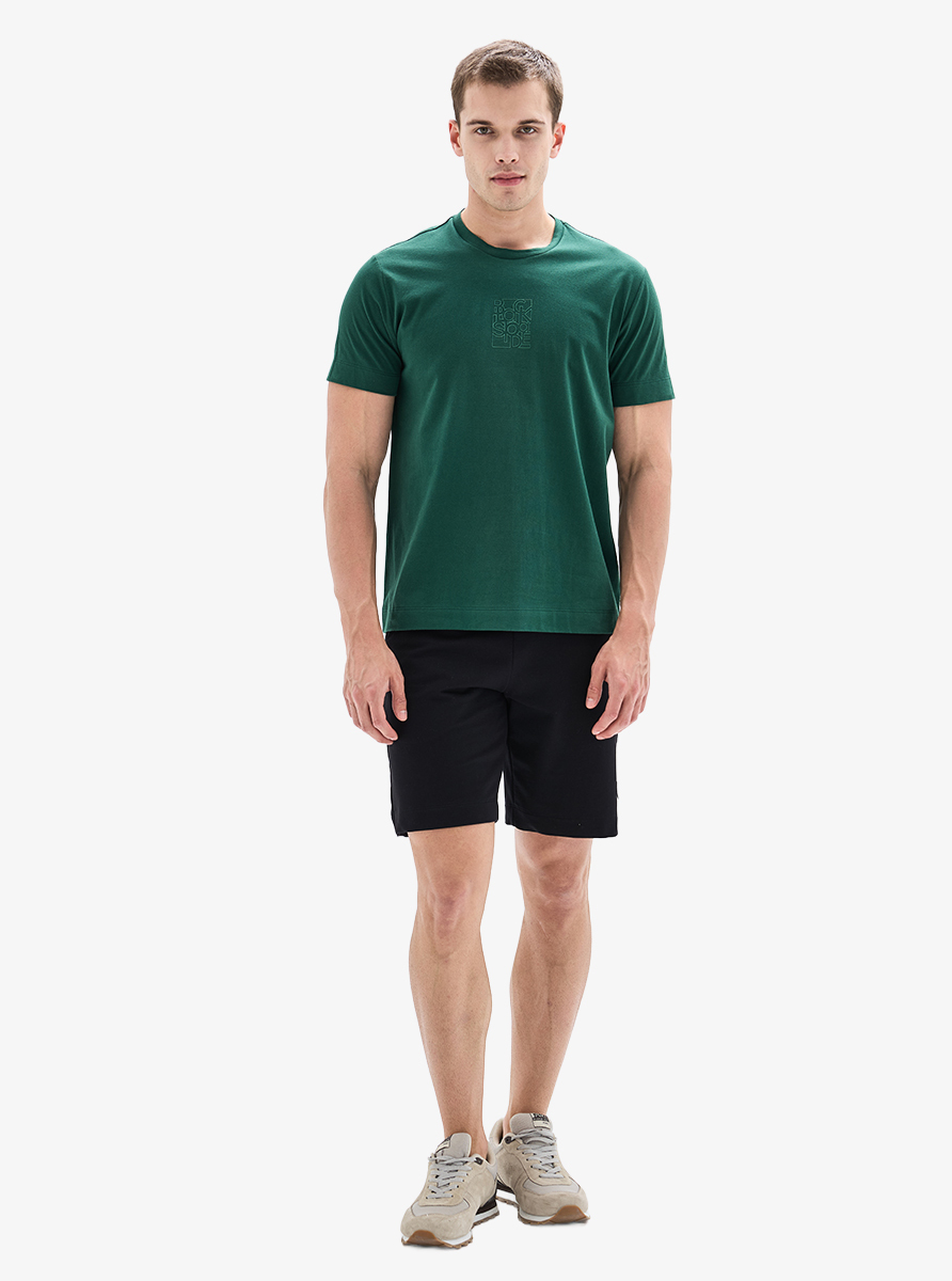 Erkek T-Shirt 40920 - Koyu Yeşil - 3