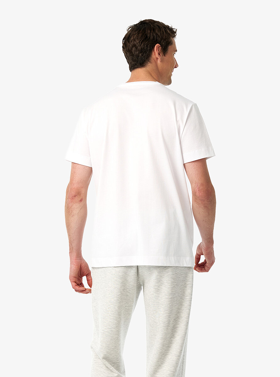 Erkek T-Shirt 41015 - Beyaz - 3