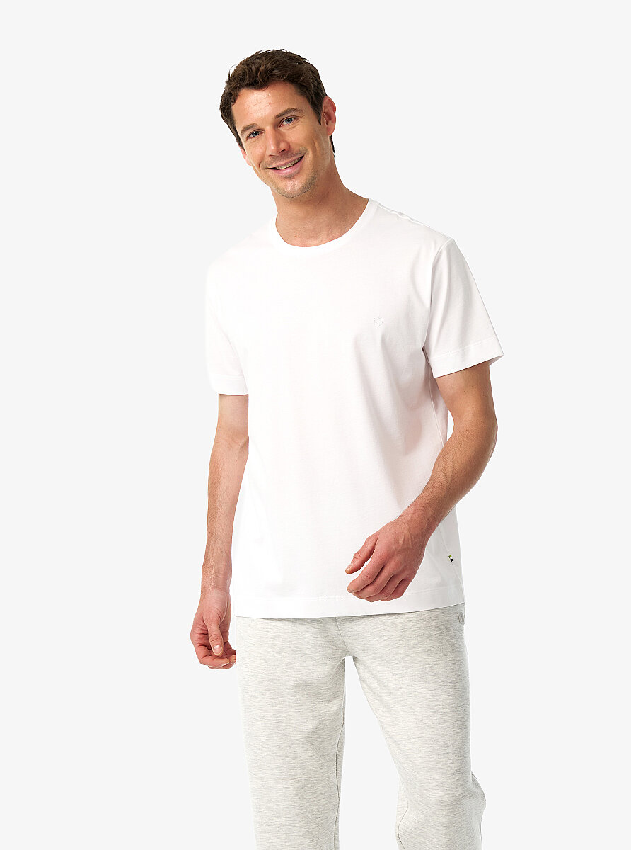 Erkek T-Shirt 41015 - Beyaz - Blackspade