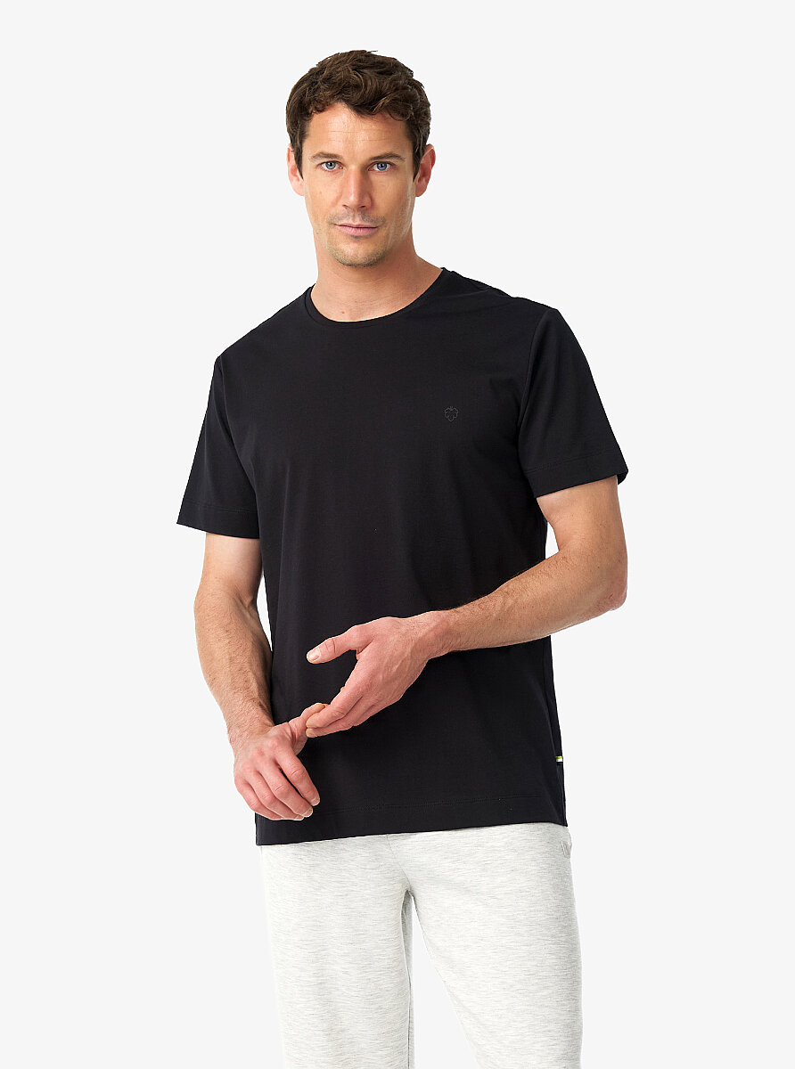 Erkek T-Shirt 41015 - Siyah - Blackspade