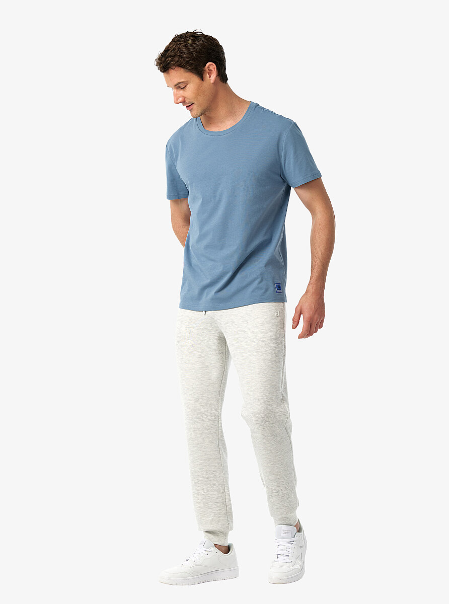 Erkek T-Shirt 41034 - Mavi - 3