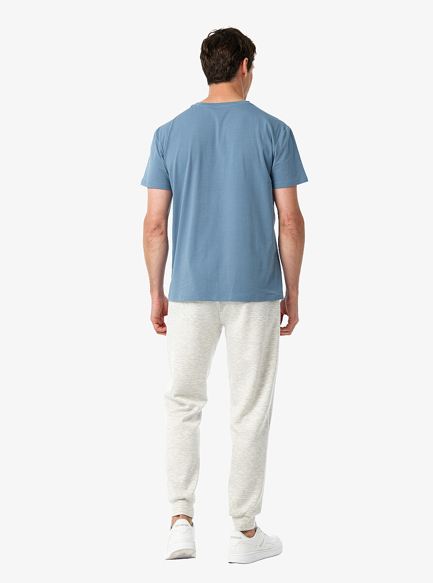 Erkek T-Shirt 41034 - Mavi - 4