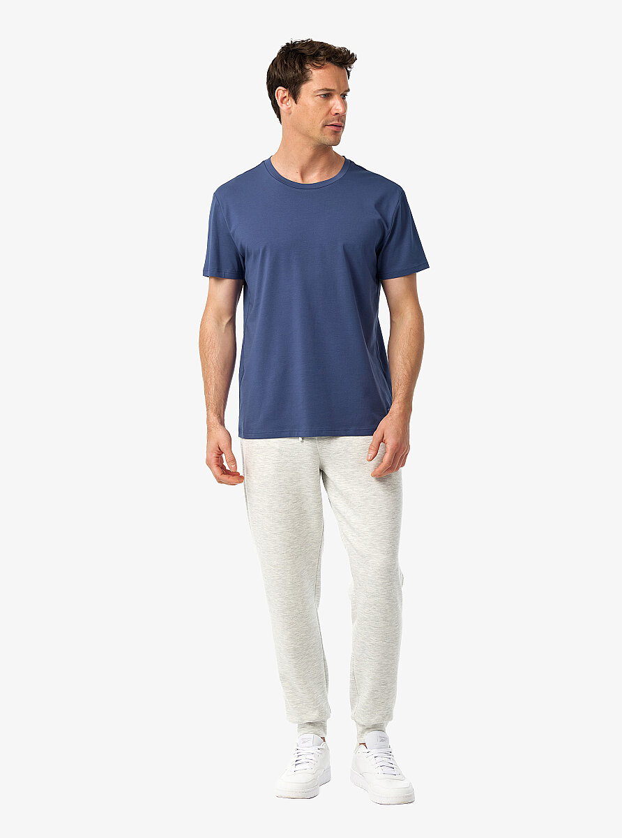 Erkek T-Shirt 41036 - Mavi - 6