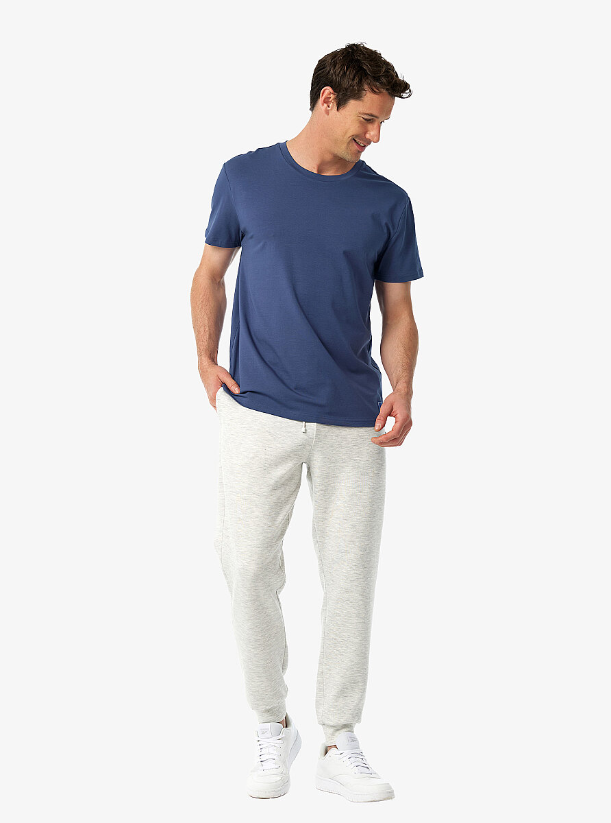 Erkek T-Shirt 41036 - Mavi - 4