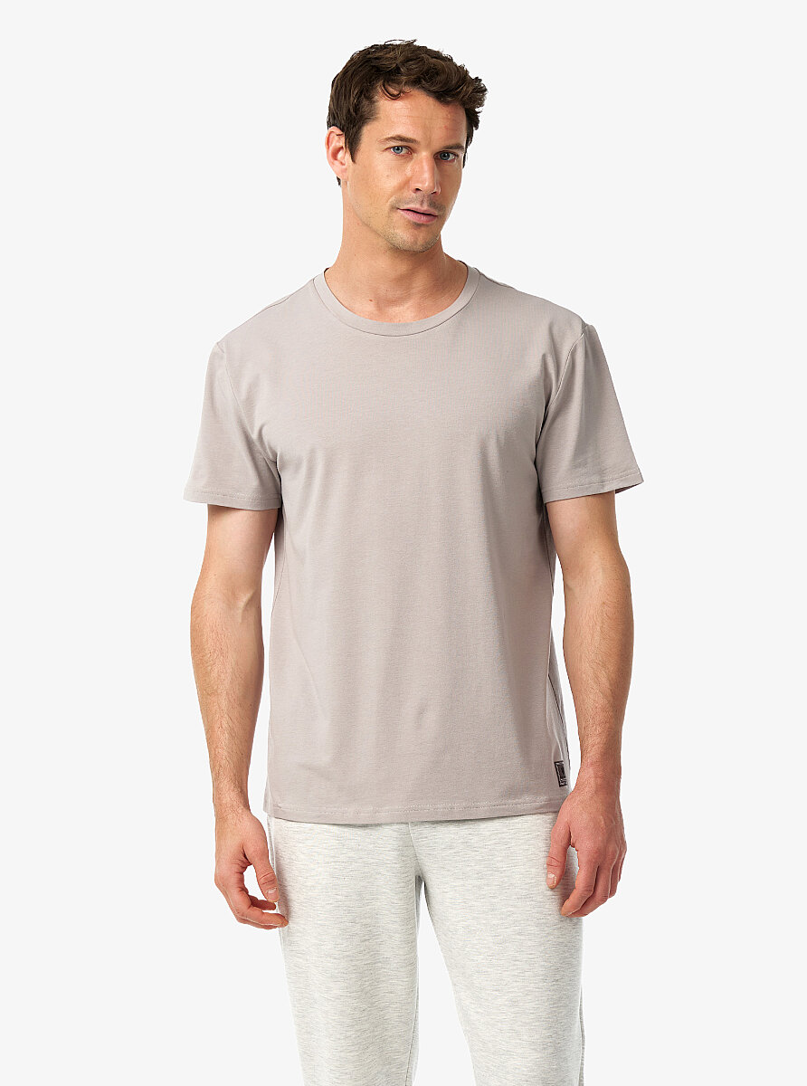 Erkek T-Shirt 41038 - Krem - Blackspade
