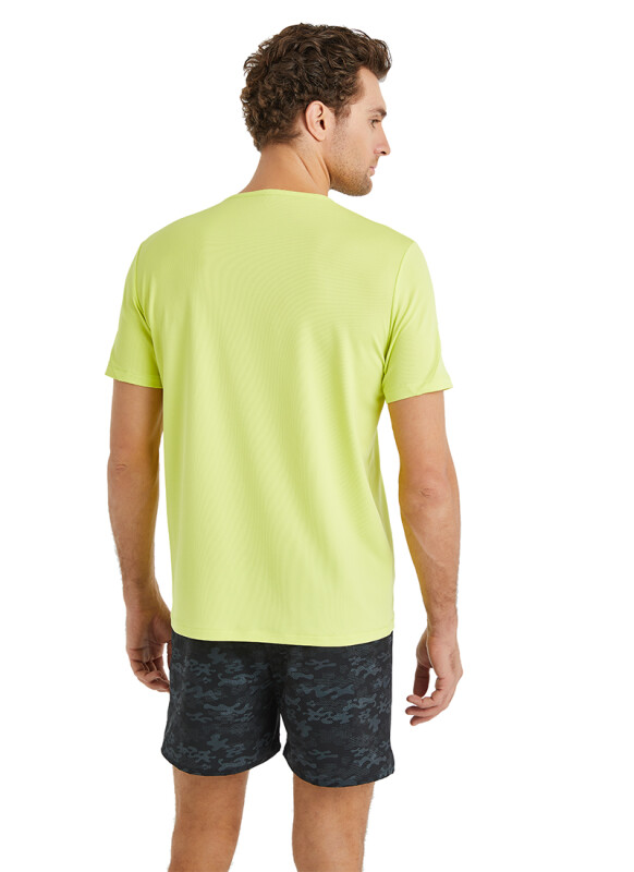 Erkek T-Shirt 70446 - Yeşil - 5