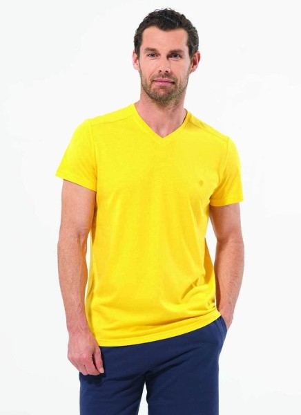 Erkek T-Shirt 7357 - Sarı - 1