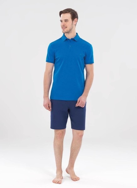 Erkek T-Shirt 7506 - Mavi - 1