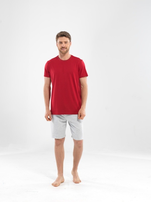 Erkek T-shirt 7808 - Kırmızı - 1