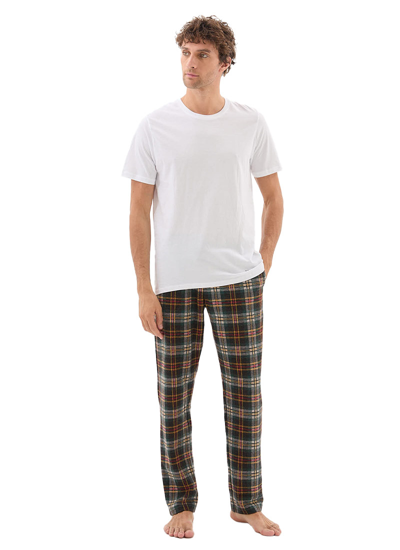 Erkek T-shirt Loose Fit 9638 - Beyaz