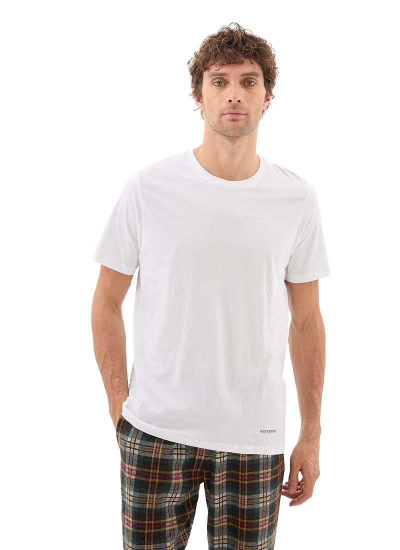 Erkek T-shirt Loose Fit 9638 - Beyaz