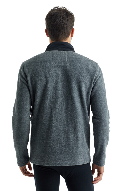 Erkek Polar Sweatshirt 30974 - Antrasit - 2