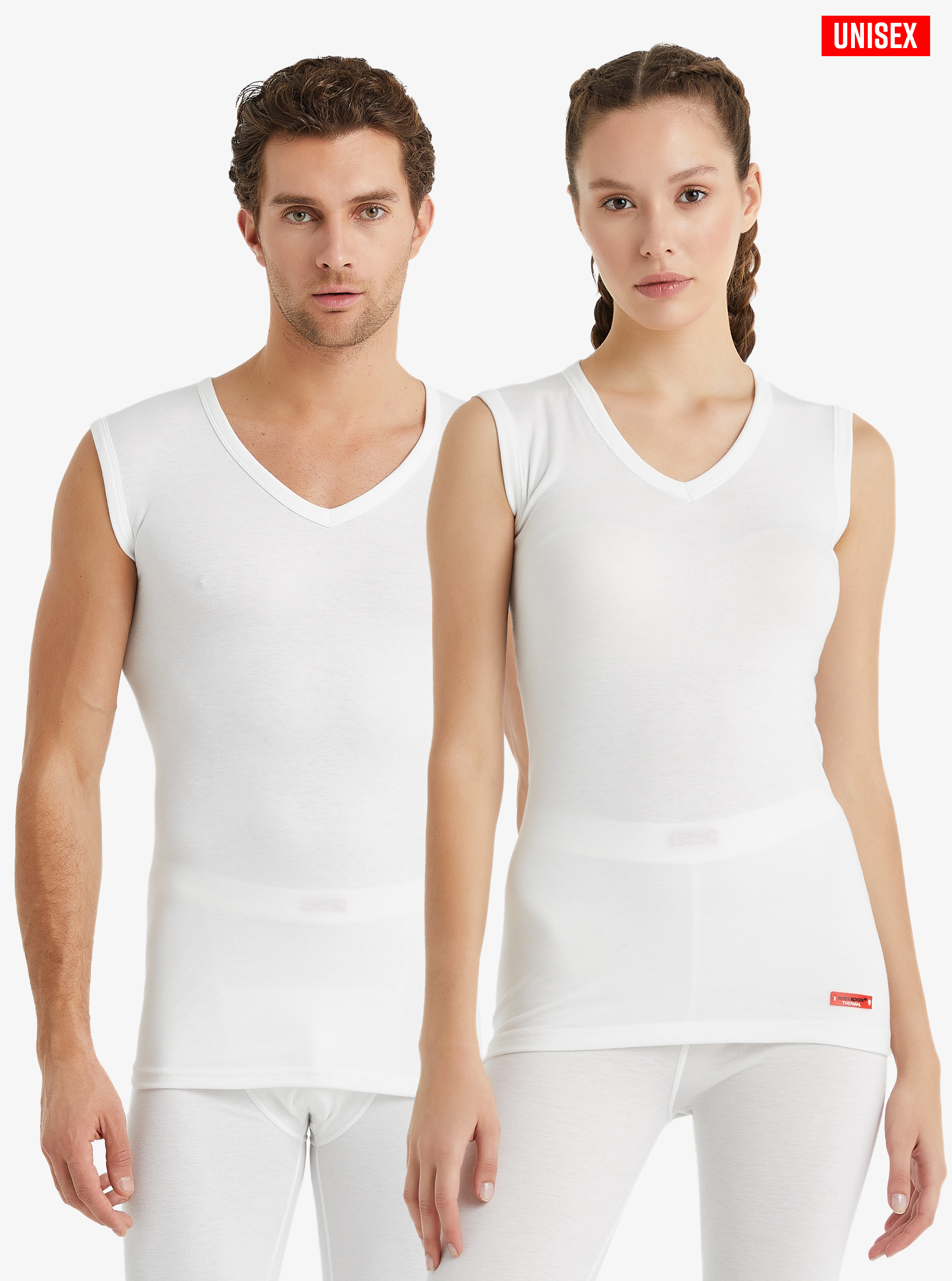 Unisex Termal Tişört 2. Seviye 9243 - Beyaz - 9