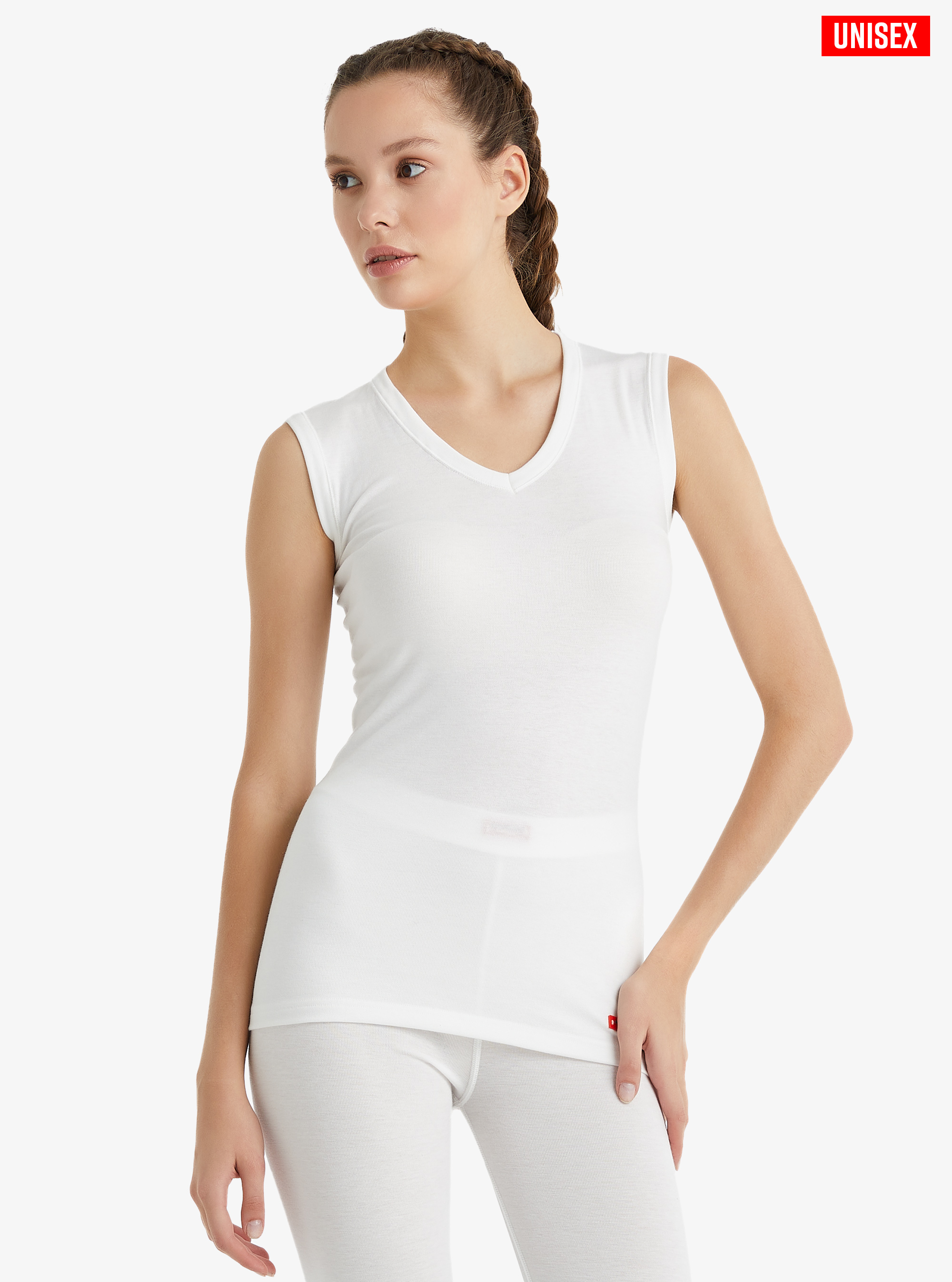 Unisex Termal Tişört 2. Seviye 9243 - Beyaz - 5