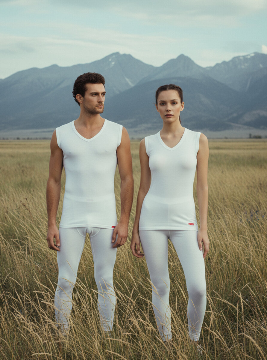 Unisex Termal Tişört 2. Seviye 9243 - Beyaz - 10