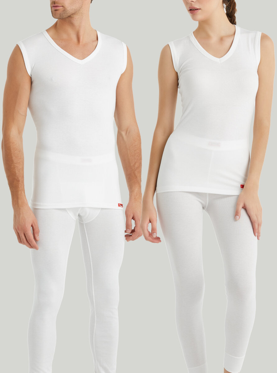 Unisex Termal Tişört 2. Seviye 9243 - Beyaz - Blackspade