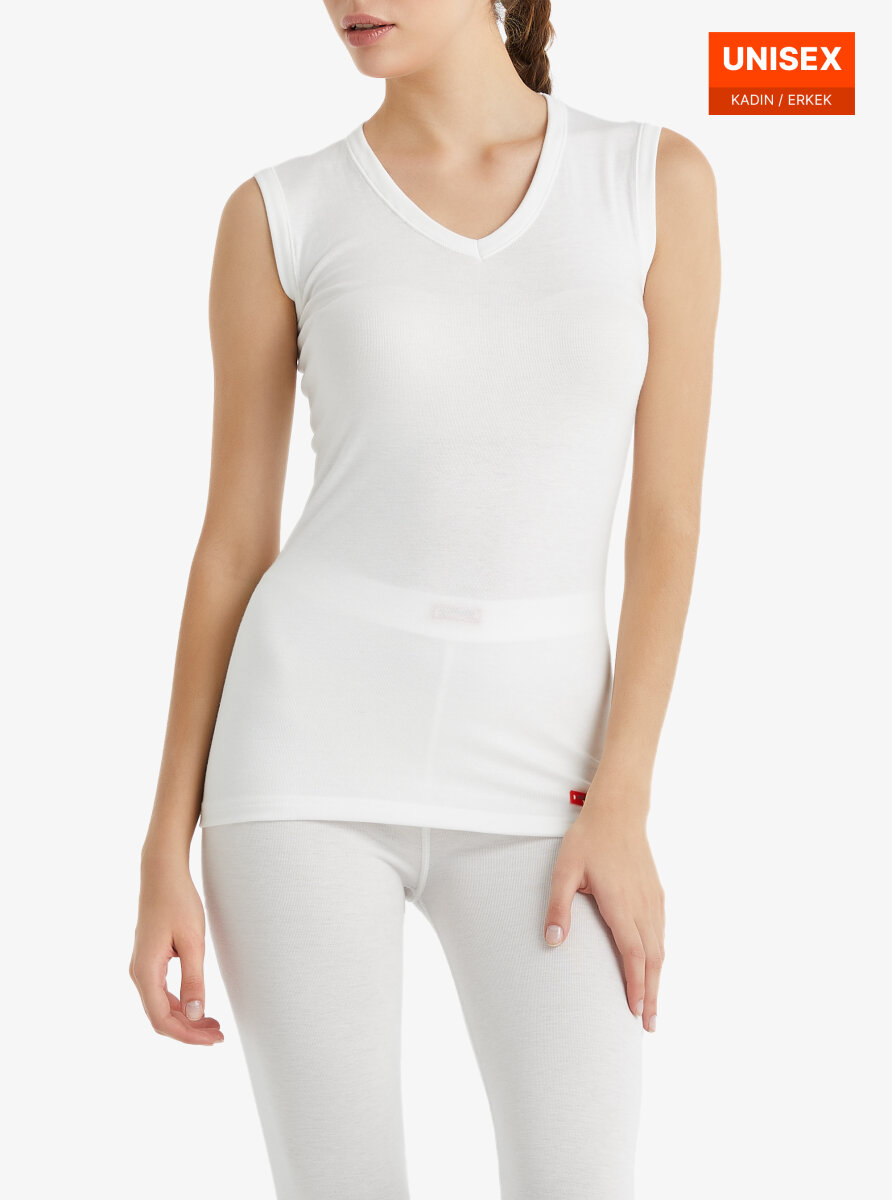 Unisex Termal Tişört 2. Seviye 9243 - Beyaz - Blackspade (1)