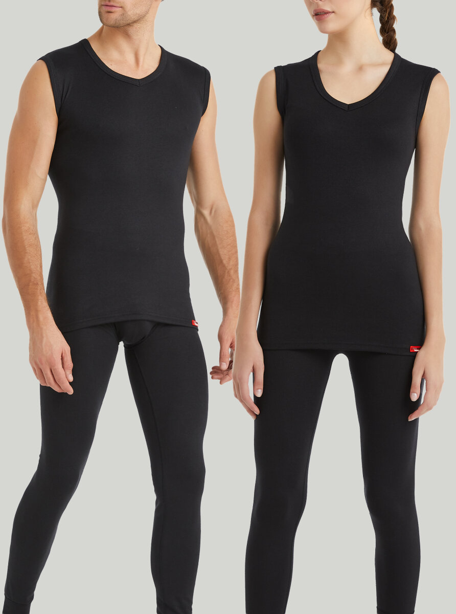 Unisex Termal Tişört 2. Seviye 9243 - Siyah - Blackspade