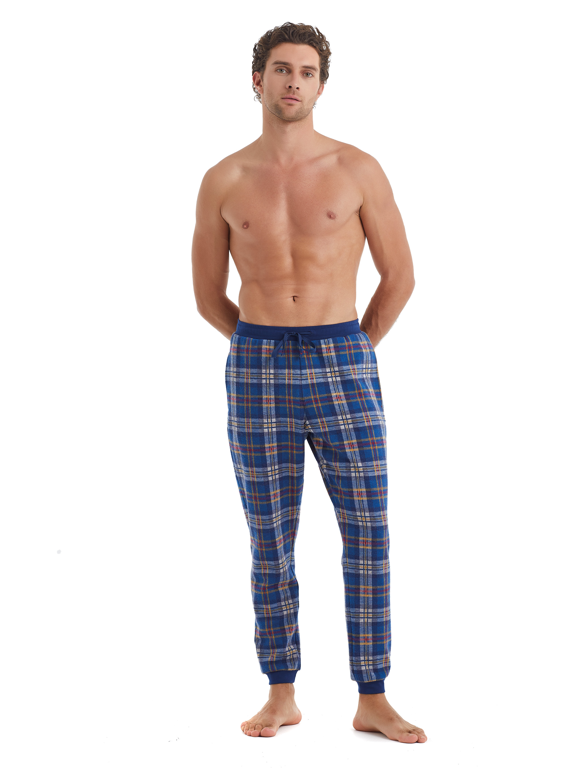 Erkek Termal Pijama Altı 40097 - Mavi - 1