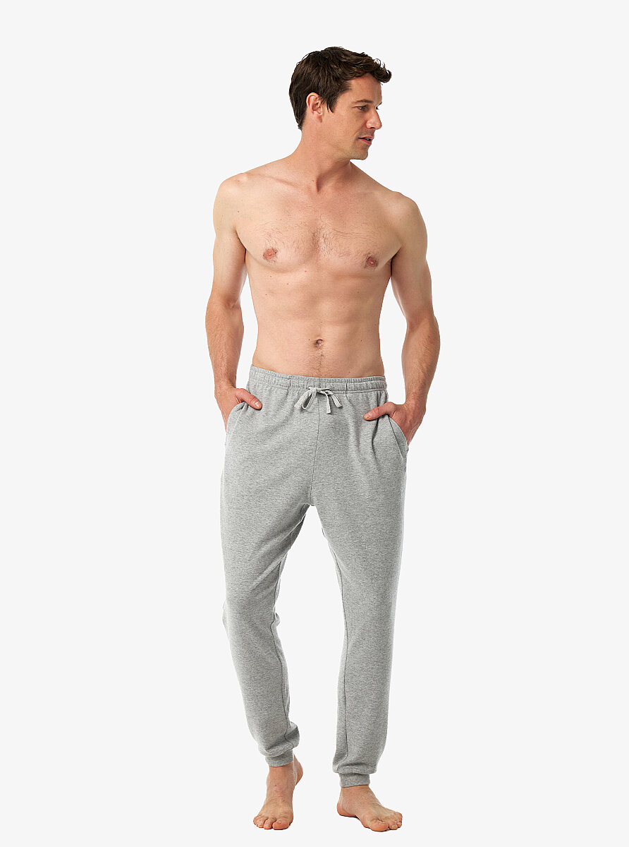 Erkek Termal Pijama Altı 40988 - Gri Melanj - Blackspade (1)