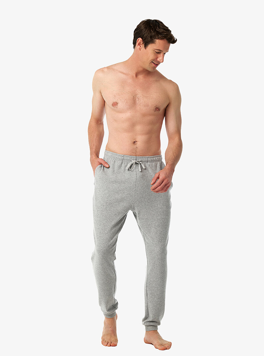 Erkek Termal Pijama Altı 40988 - Gri Melanj - 4