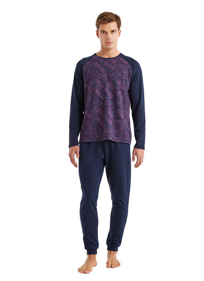 Erkek Termal Pijama Takımı 40582 - Desenli - 1